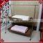 High quality metal craft & rattan woven home or hotel bathroom towel rack