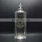 Clear empty glass bottle for liquor 475ml