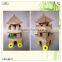 paper bird house three layer wood chinese tower