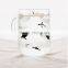New design Christmas gift polar pattern glass polar bear penguin cup