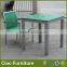 outdoor plastic wood table set garden coffee table and chair