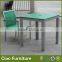 Plastic wood outdoor table and chair