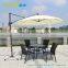 Outdoor patio metal cantilever garden umbrella