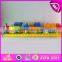 2015 Educational colorful pull along wooden block train toy for baby W05C018