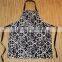 Apron Factory Supplier Kitchen Black Custom Design Printed 100 Cotton Canvas BBQ Apron