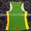 Hongen apparel Customised Printing Sublimation Running Singlets