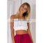 Guangzhou OEM clothing factory embroidery summer crop sex top