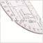 Chinese custom 6 inch half moon 360 degree plastic protractor, transparent high quality protractor for military training # KMP-1