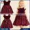 AutumnWinter Children Frocks Designs Baby Clothes Sweet Deep Velvet Free Prom Party Princess Wedding Dresses