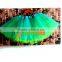 Christmas girls green ballet tutu tulle skirt for both sides to wear girls tutu