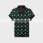 Fashion Print Summer Men's Polo Shirt With Ribbon