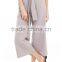 2017 OEM women tie sash high waist fully lined pants
