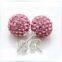 shamballa earring silver jewelry #04