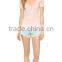 Fashion Womens Deep Scoop Neck 100% Cotton Jersey Tee