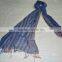Blue striped scarf