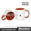JS Coatings Sublimation Mugs 11oz Inner Rim Color Mug B11TAA