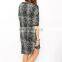 CHEFON Fashion snake print dress