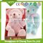 Custom knitted woven plush bear toy 20 cm High quality knitted wool soft plush toy