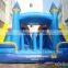 Kids Blue slide and castle inflatable bouncer combo 5x4x3m