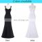Grace Karin Sexy White Occident Women's Padded Backless V-Neck Long Mermaid Party Dress CL008943-2
