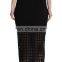 Women Skirts High Waist Sexy Perforated Overlay Bodycon Plus Size Women Pencil Skirt