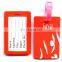 ID clear durable pvc/plastic travel luggage tags