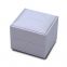 Plastic jewelry box for fashion brand jewelry, plastic box  covered with white PU  outside ​and velvet paper inside.