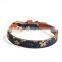 Newest fashion luxuery pu dog collars pu cat collar