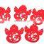 high quality drink 10*10cm felt christmas placemat