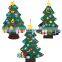 Xmas Decoration Gifts DIY Felt Christmas Wall Tree With Ornament