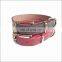 Top quality factory wholesale small and medium pets cow genuine leather dog collar