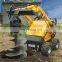 Оборудование для участка, такое как мини-погрузчик Dingo Skid Steer и мини-экскаватор для сада