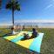 Multicolor Lightweight Waterproof Sand proof Beach Picnic Travel Blanket With Bag