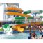 High Quality super tube tunnel water park slides, tall loops and trilling large fiberglass water slides for sale