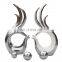 Wholesale silver living room decoration finger shape ceramic decor handmade statue ornaments
