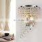 Hot personality wrought iron wall lamp hotel room bedside wall lamp energy saving LED mirror front wall lamp