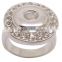 Fashion Stainless steel metal top Snap button ring jewelry