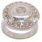 Fashion alloy finger ring snap button jewelry