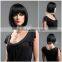 W3301 Hand made synthetic full lace half wig for black women