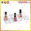 Multi-room clear acrylic cosmetic display racks