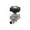 Sanitary  Manual Stainless Steel 316 diaphragm membrane valve
