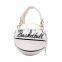 Small Personality basketball Hand Bag Fashion Women Chains Handbag Creative Letter Shoulder Messenger Bag Female Mini Round Tote