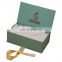 packaging A3 size Ribbon Gift white satin interior pink box with clear lids custom logo