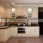 White Shaker Style Solid Wood Kitchen Cabinet With Island Cabinet in Prefab Houses