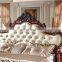 Made in China hot selling classic solid wood leather bed 0409-F016