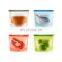 Popular reusable eco-friendly food grade silicone bag for fruit and meat