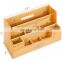 Bamboo Desk Organizer with Handle  Office Supplies Desk organizers and Accessories  All-in-One Desk File Organizer with Pencil