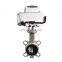 HOT SALE  AC220V DN50 Ductile Iron Wafer Motorized Electric Control PTFE Butterfly Valve
