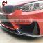 Ch Factory Selling Dry Carbon Fiber Performance Universal Black Front Splitters For Bmw 4 Series F82 F83(2014-2020)