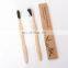 Best selling custom logo natural organic biodegradable ecological bamboo toothbrush